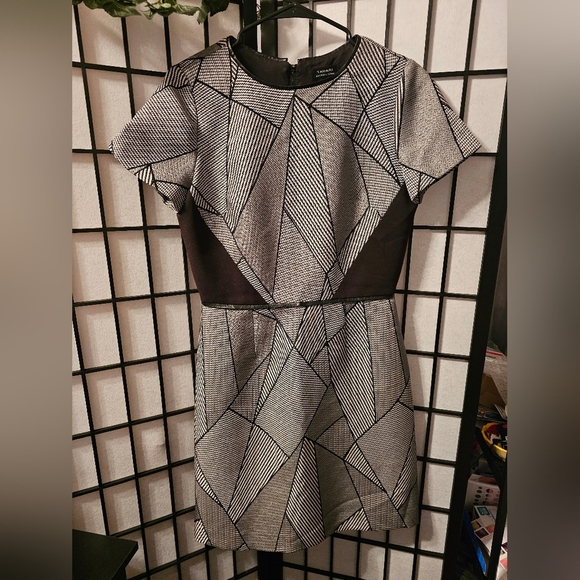 Tahari ASL Geometric Dress Arthur S Levine Size 6 - Picture 1 of 5